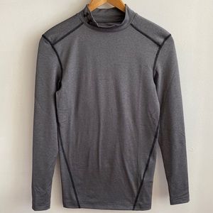 UnderArmour Gray Mock Neck Compression Long Sleeve